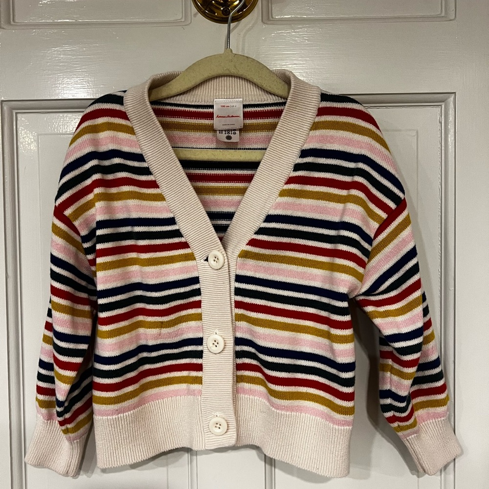 Hanna Andersson Multicolor Striped Cardigan